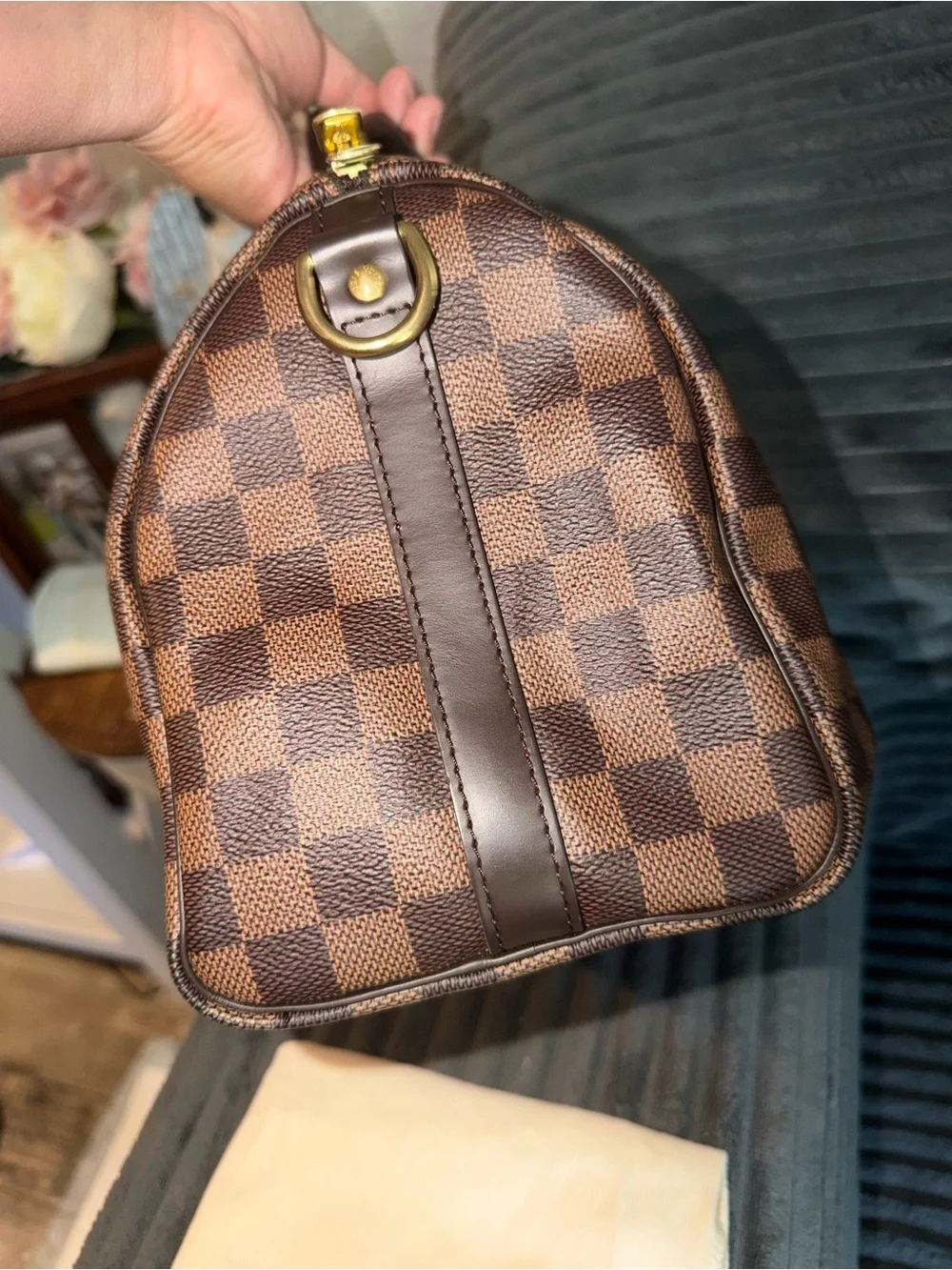 LOUIS VUITTON DAMIER EBÈNE SPEEDY BANDOULIÈRE 25 bag